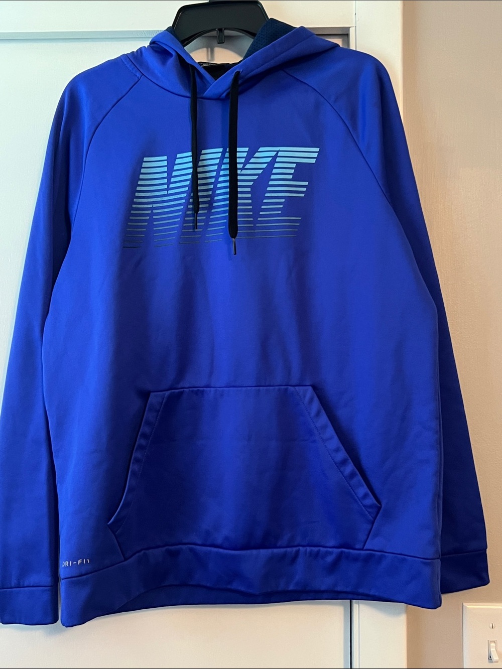 Nike Royal Blue Gradient Logo Hoodie